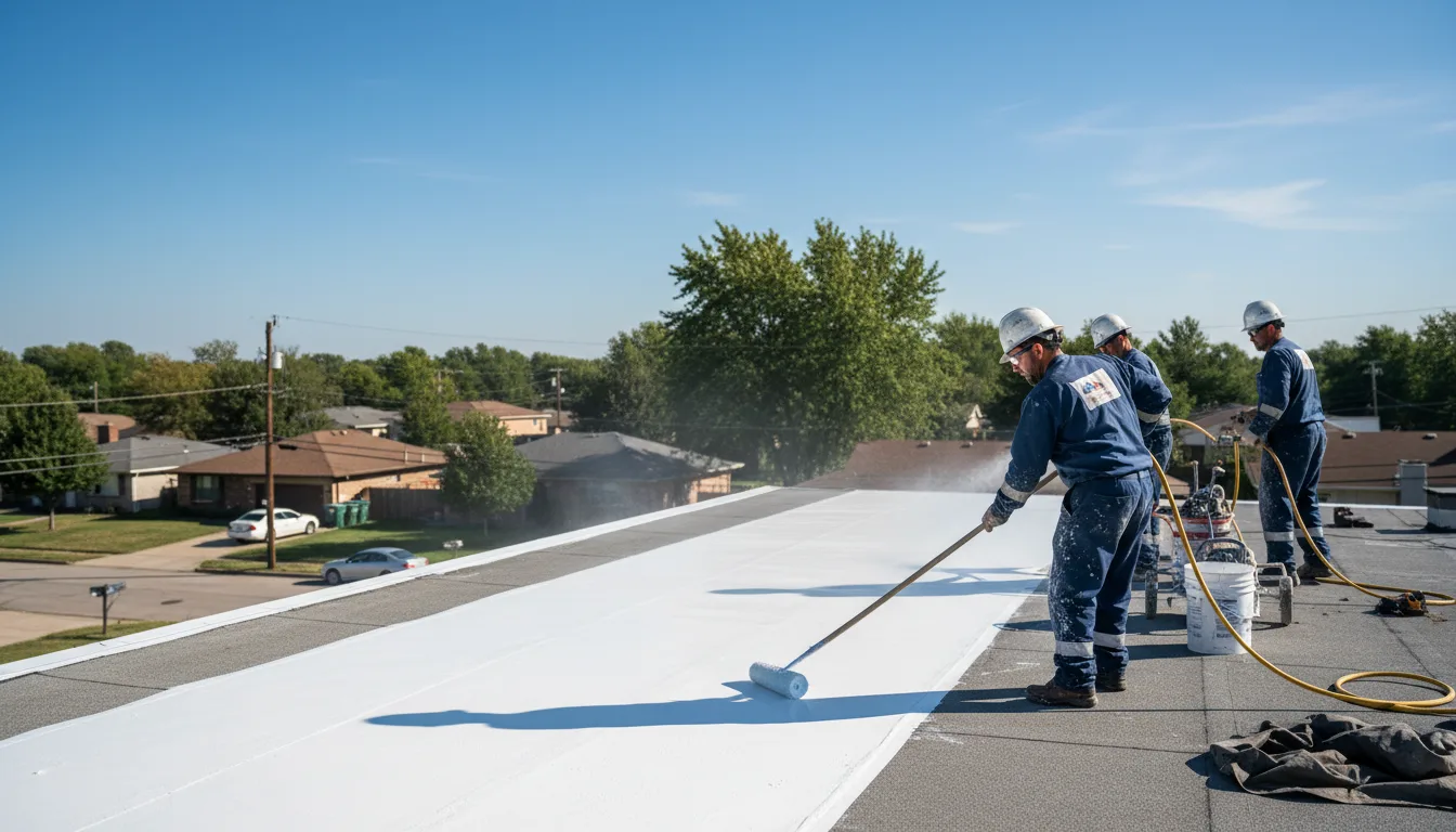 Commercial roof coating in West Point, TX near me
